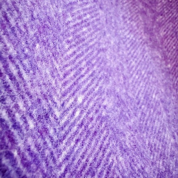 Max Mara Weekend Purple Lavender herringbone Print Pencil Skirt 10 - Picture 4 of 6